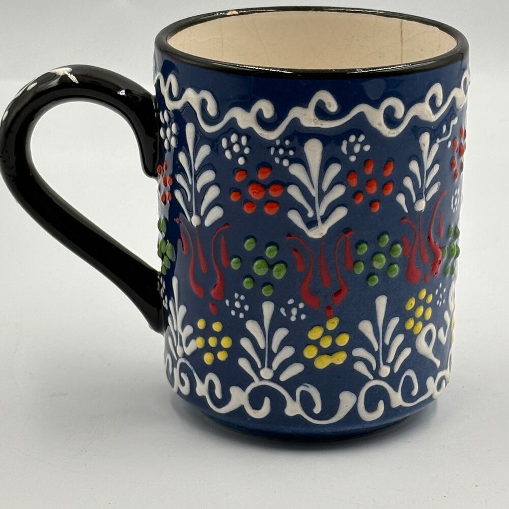 Puerto Rico Souvenir Coffee Mug Hand Painted Traditional